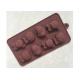 Customer Silicone Chocolate Molds , Silicone Dessert Molds With Lion / Hippo / Bear Shape