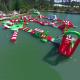 0.9mm PVC Commercial Fun Inflatable Water Park For Lake Water Games