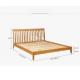 New Modern Simple Design King Size Oak Solid Wood Bedroom Furniture Nordic Bed