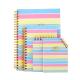 Fashionable Colorful A4 Hardcover Lined Notebook 80GSM Daily Work Study