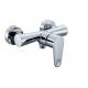 Contemporary Wall Mounted Two Hole Bathroom Faucet , Polished Brass Shower Bracket