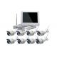 Waterproof Wireless 8 Channel Cctv Kit With NVR For Industrial Buildings