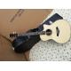 Wholesale- Factory custom 41'' 20 frets 916 cutaway body natural wood color acoustic guitar with solid top,golden tuners