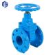DIN 3352 F4 Cast Iron Resilient Seated Flanged Gate Valve for High Temperature Media