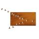 Industrial Home Decoration Geese Metal Wall Corten Steel Metal Birds Wall Art