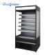 Food Open Showcase Chiller Supermarket Automatic Defrost Display Cabinet