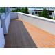 Anti - UV / Anti - Slip Brown WPC Deck Flooring For Balcony And Decoration