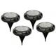 Small LED Solar Garden Light 4pcs Pack With Stake 10.8x10.8x13.3cm