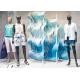 Summer Theme Window Display Decorations PVC Wave Shape Props Wear Resistance