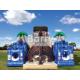 Treasure Island Inflatable Obstacle Courses Jungle Pirate Ship Inflatable Bouncer
