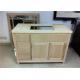 Home Bathroom Vanity Cabinet Mahogany Material With Three Drawers