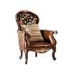 Antique Luxury Wooden Armchair Royalty Living Room Leisure Arm Chair