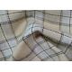 Comfortable 100 Polyester Fabric / Yarn Dyed Plaid Fabric For Garments