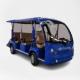 Blue Electric Sightseeing Cart 11 Seater Sightseeing Bus With 72V Battery