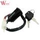 4 Pins Black Universal Motorcycle Ignition Switch For Honda CG125 With 2 Keys