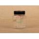 Square Plastic Jar PET Material Screw Cap Spice Packing Transparent Plastic Jars