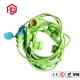 Green Nylon PVC E26 E27 Lamp Stand Fittings With Customized Cable Plug
