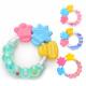 Food Grade Soft Silicone Baby Teether Chew Rattle Toy