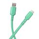 Silicone Type C To Usb A Cable , 3A 6 Foot Fast Charging Cable For Android