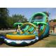 PVC Tarpaulin Kids Inflatable Water Slide Double Lanes Design Easy Maintain
