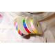durable Rainbow Grosgrain Ribbon fashion design for Holiday Decoration