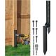 ISO9001 2008 Certified Heavy Duty Fence Post Support Stake for Ground Fixing Anchor