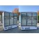 R404a Self Contained Multiplexed Glass Door Merchandiser Freezers Air Cooling