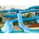 Outdoor Fiberglass Spiral Water Slide Glass Fiber Material For Theme Park