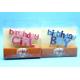 Dripless Painted Shaped Birthday Candles , Birthday Gril / Boy Letter Candles