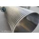 Continuous Slot Profile Wedge Wire Screen SS304 Industrial Filtration