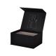 Black Magnetic Clothing Cardboard Box , Garment Shipping Box With Tissue Paper