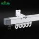 Smooth Silent Telescopic Curtain Track 1.1-4.5m Adjustable Rail with Gliders