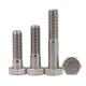 Half Thread SS304 SS316 Stainless Steel Hex Head Screws  High Holding Power DIN931