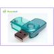 Transparent Plastic Twist USB Sticks , Bulk Windows Vista Flash Drive