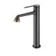 Gun Gray Extended Basin Hot And Cold Taps For Washroom