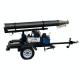 hydraulic lifting pneumatic telescopic masts trailer system for mobile telecommunication