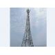 40M Strong Triangular Telecommunication Tower Erosion Resistant Stable Performance
