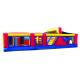 Kindergarten Baby Inflatable Obstacle Course Bouncer Digital Printing 30 * 11 * 10ft