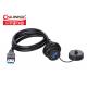 Black Shell Molding Usb  Electrical Wire Joiners Waterproof  With Data Link Cable