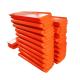 Orange Red Polyurethane Snow Plow Edge Blade High Wear Resistant