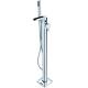 Chrome Brass Contemporary Floor Standing Bath Shower Mixer T8450A