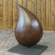 Teardrop Shape Corten Steel Sculpture Metal Art Statues 91.5cm Height