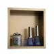 12in Width Rectangle Chrome Niche Bathroom Cabinets For Vanity