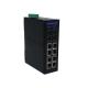 OEM Manageable Gigabit Din Rail Ethernet Switch 24vdc 8 Port RJ45