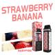 Direct To Lung Non Rechargeable E Cigs Square Strawberry Banana Disposable Vape