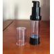 Popular style black 15ml  AS spray pump cosmetic creams packaging airless eye cream bottle