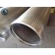 Ss 304 316 V Wire Johnson Screen Pipe Wrapped Slotted For Filtration