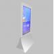 43 55 Ultra Thin Digital Signage Kiosk Double Sided Floor Stand High Brightness For Shop