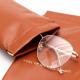 Leather Eye Glasses Pouch / Sunglasses Case Bag Holder Soft Leather Glasses Bags Microfiber Glasses Pouch