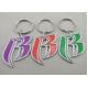 Zinc Alloy Die Casting Inner Cut Key Chain, Customized Key Chains with Nickel Plated